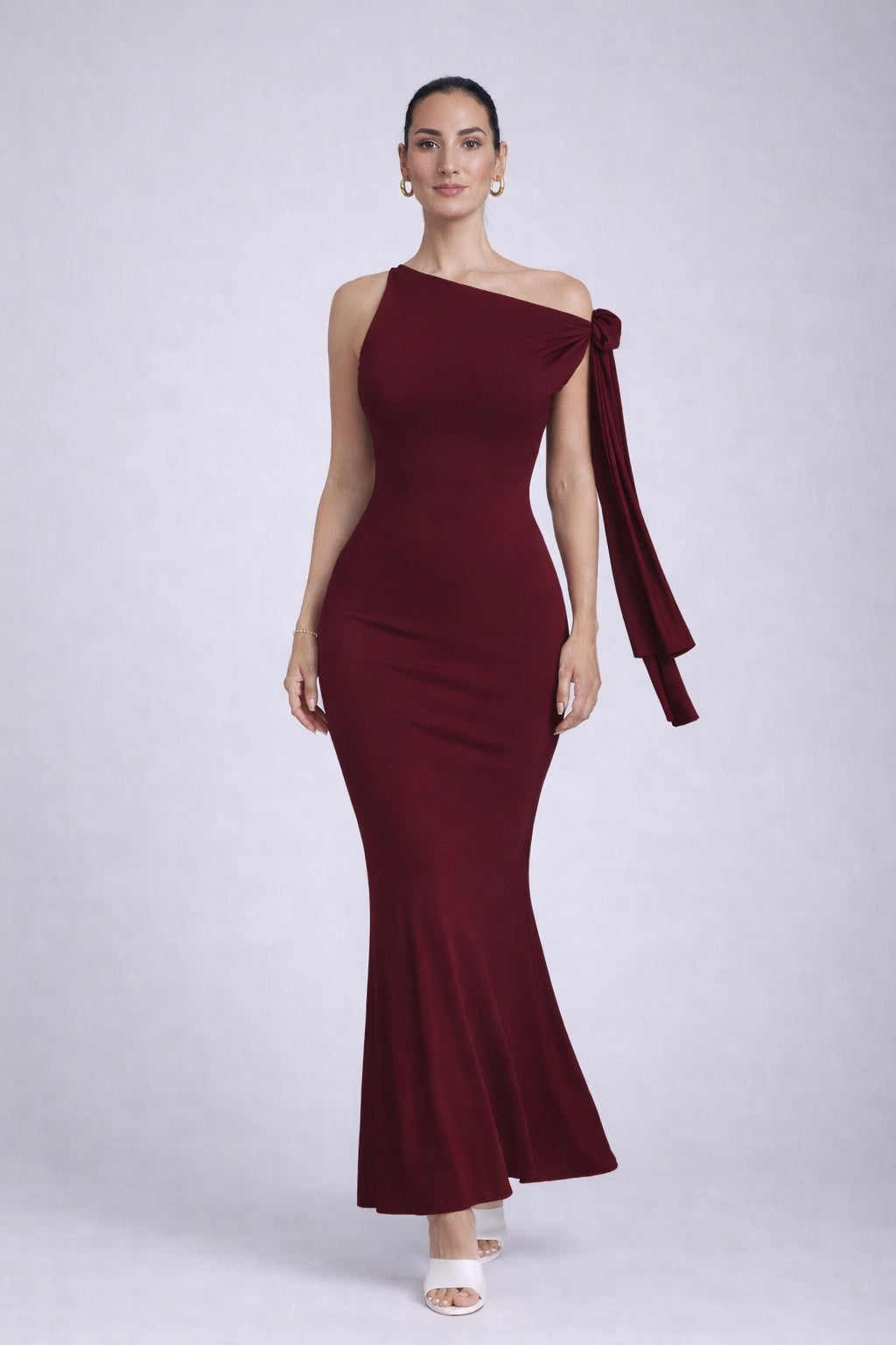 Talaways Soft Luxe One-Shoulder Dress