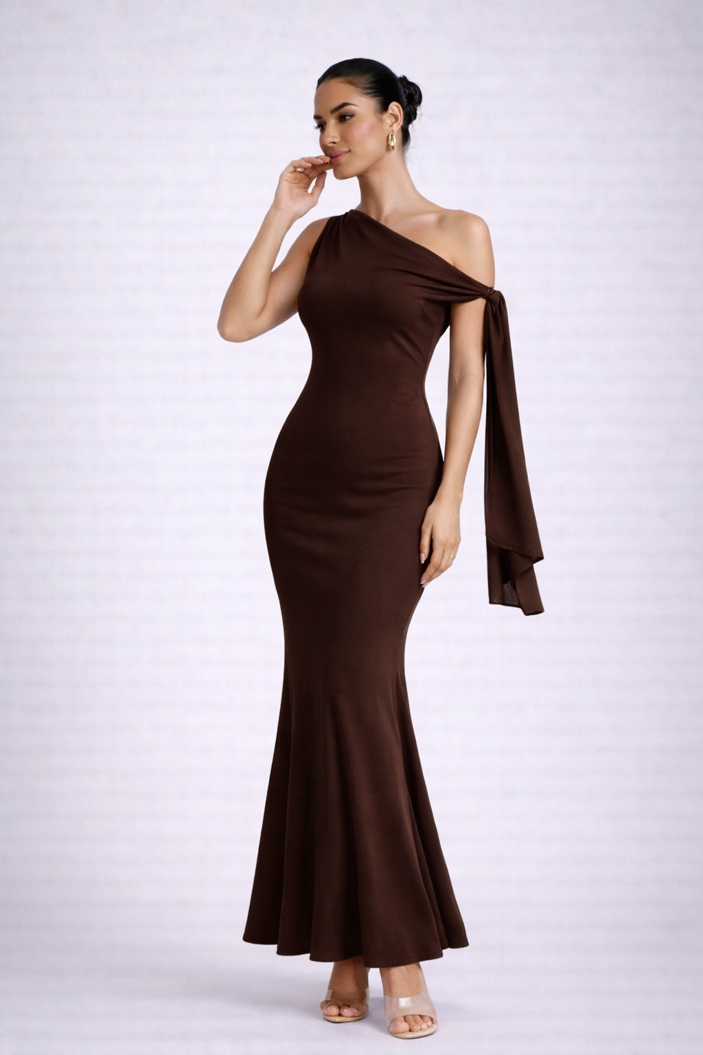 Talaways Soft Luxe One-Shoulder Dress