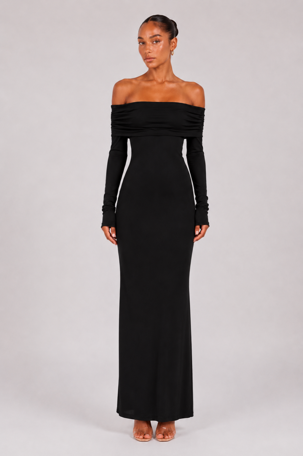 Off-Shoulder Elegance Maxi Dress